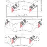36502 Mazda комплект спирачни накладки дискови спирачки
