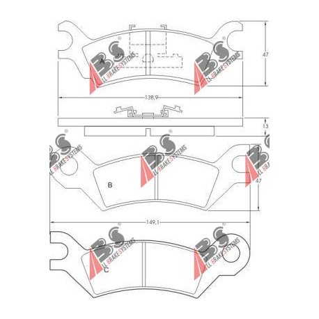 36502 Mazda комплект спирачни накладки дискови спирачки