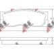 36520 Nissan комплект спирачни накладки дискови спирачки