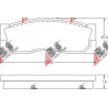36520 Nissan комплект спирачни накладки дискови спирачки