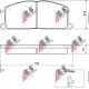 36535 Toyota комплект спирачни накладки дискови спирачки