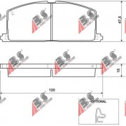 36535 Toyota комплект спирачни накладки дискови спирачки