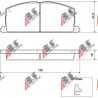 36535 Toyota комплект спирачни накладки дискови спирачки