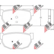 36530 Nissan комплект спирачни накладки дискови спирачки
