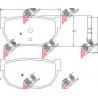 36530 Nissan комплект спирачни накладки дискови спирачки