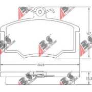 36532 Audi комплект спирачни накладки дискови спирачки