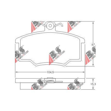 36532 Audi комплект спирачни накладки дискови спирачки