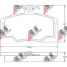 36532 Audi комплект спирачни накладки дискови спирачки