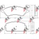 36596 Toyota комплект спирачни накладки дискови спирачки