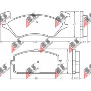 36596 Toyota комплект спирачни накладки дискови спирачки