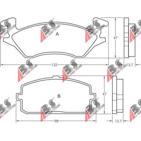 36596 Toyota комплект спирачни накладки дискови спирачки