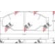 36603 Toyota комплект спирачни накладки дискови спирачки