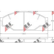 36603 Toyota комплект спирачни накладки дискови спирачки