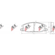 36632 Isuzu комплект спирачни накладки дискови спирачки