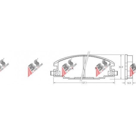 36632 Isuzu комплект спирачни накладки дискови спирачки