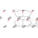 36639 Honda комплект спирачни накладки дискови спирачки