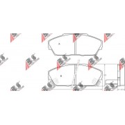 36639 Honda комплект спирачни накладки дискови спирачки