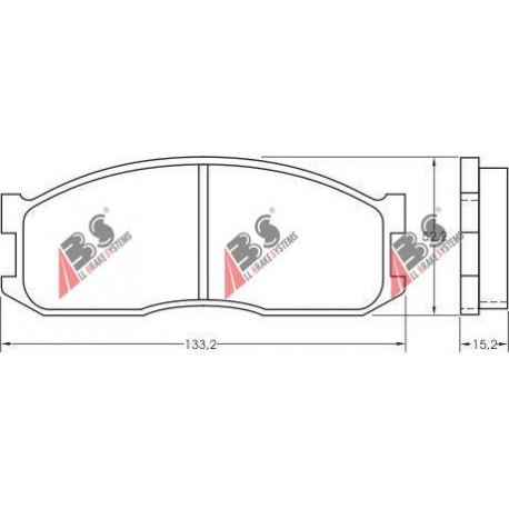 36642 Ford комплект спирачни накладки дискови спирачки