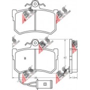 36645 Honda комплект спирачни накладки дискови спирачки