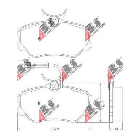 36655 Alfa Romeo комплект спирачни накладки дискови спирачки