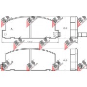36663 Isuzu комплект спирачни накладки дискови спирачки