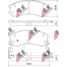 36666 Ford комплект спирачни накладки дискови спирачки