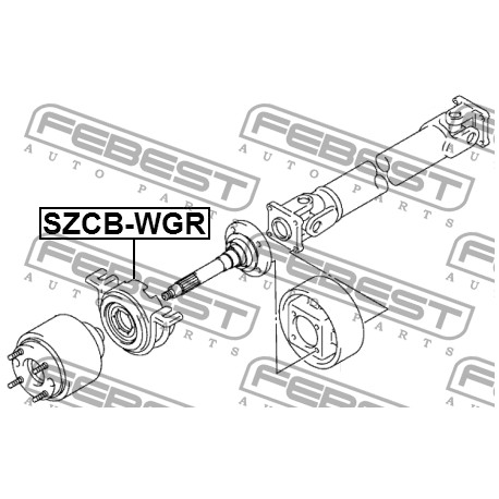 Висящ лагер 27170-76G00 SZCBWGR Suzuki кардан