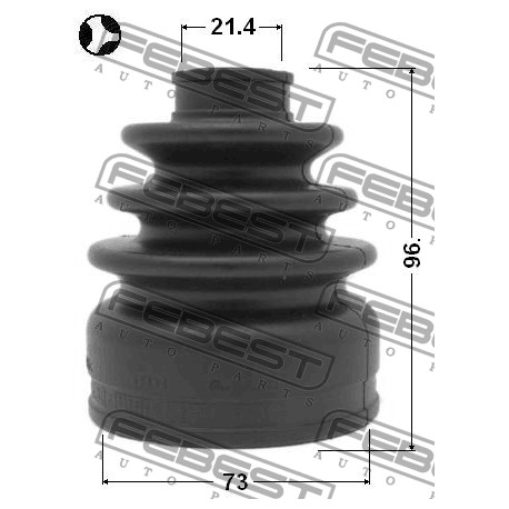 Маншон каре C9741-JD02B 0215J1016 Nissan Mitsubishi вътрешен 73X96X21.4