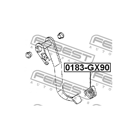Гумичка педал 31321-14020 0183GX90 Nissan Toyota