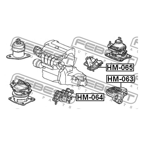 Тампон скоростна кутия 50860SDAA12 HM065 Honda Accord 