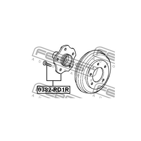 Задна главина 42210S10A00 0382RD1R Honda Cr-v