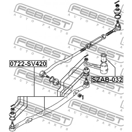 Централна щанга 4885077E00 0722SV420 Suzuki Vitara