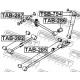 Тампон 90043-85149 TAB287 Daihatsu Toyota задна напречна щанга