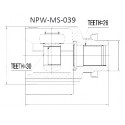 Каре MN156654 MS039 Mitsubishi предно дясно вътрешно