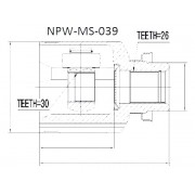 Каре MN156654 MS039 Mitsubishi предно дясно вътрешно