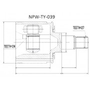 43403-35030 TY039 Toyota предно дясно вътрешно каре