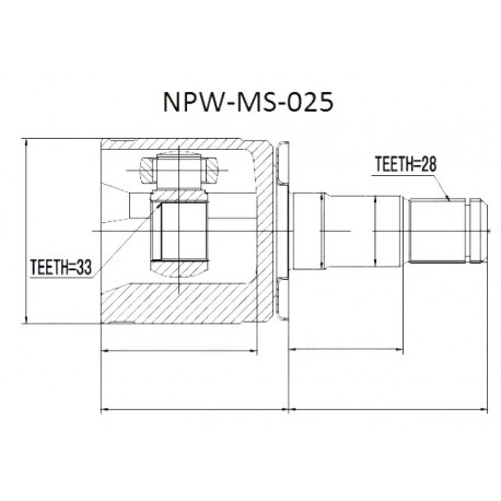 Вътрешно каре MR331257 MS025 Mitsubishi ляво
