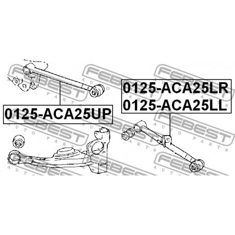 Щанга 48730-42020 0125ACA25LL Toyota Rav4 задна лява