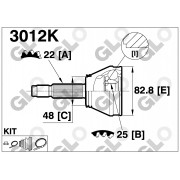 Външно каре 7373193 3012K Fiat Lancia Seat 