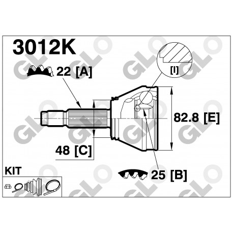 Външно каре 7373193 3012K Fiat Lancia Seat 