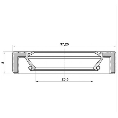 90311-25016 Toyota семеринг раздатъчна кутия 25X37X8