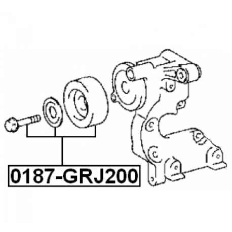 Ролка пистов ремък 1662030010 0187GRJ200 Toyota Land Cruiser