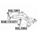 Тампон 54525EL000 NAB115KIT Nissan предна биалетка