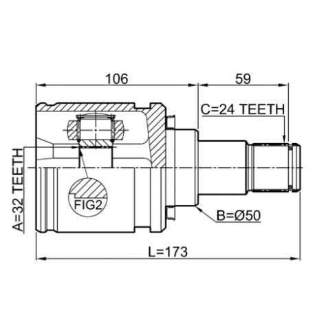 Вътрешно каре 4304005070 0111CDT220LH Toyota ляво