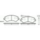 Предни накладки 77364015 Citroen Fiat Peugeot