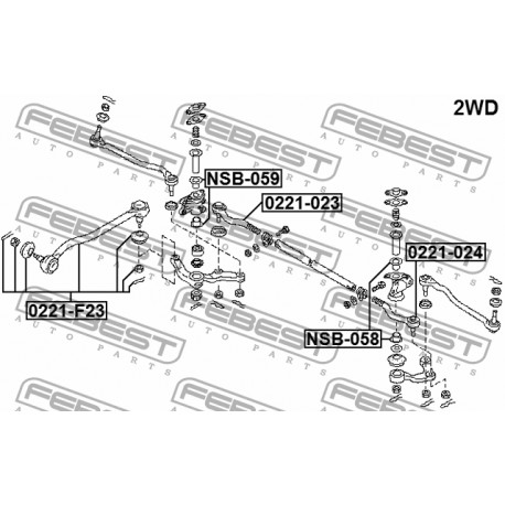 Кормилна щанга 486802T025 0221F23 Nissan Cabstar