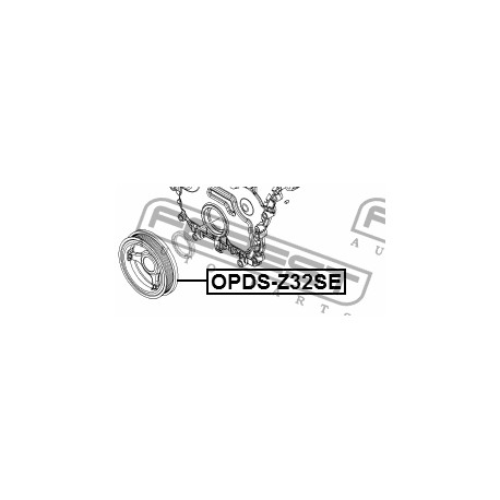 Демпферна шайба 12615141 OPDSZ32SE Chevrolet Opel