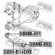 Тампон 41310AG022 SBMB14DM Subaru заден диференциал