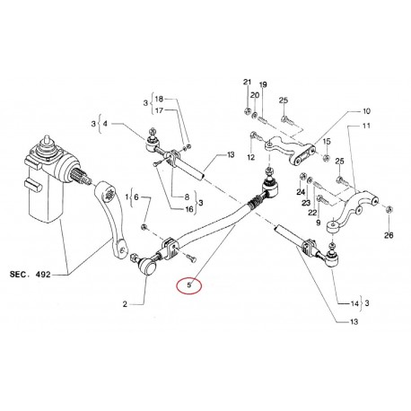 Кормилна щанга 48510-F3900 48510LA21D Nissan Cabstar