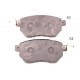 Накладки 41060CA090 5001118 Infiniti Nissan предни